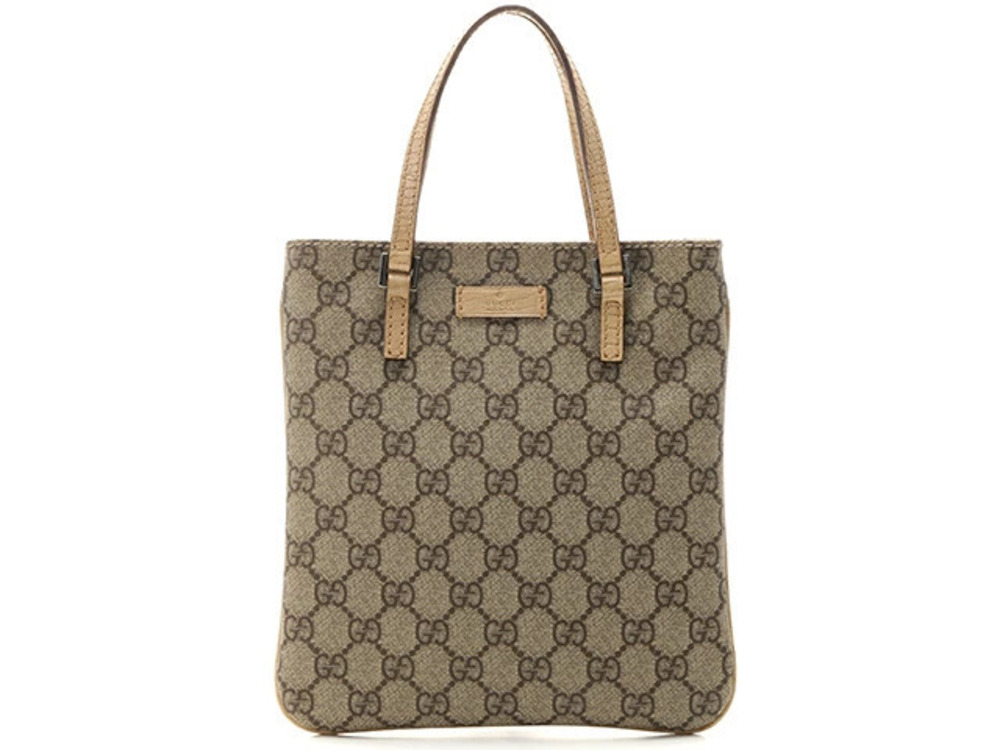 Gucci Bag Handbag GG Beige Cream Ivory White Leather